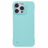 iPhone 16 Pro Plastik Cover Uden Sider - Lyse Cyan