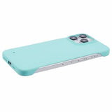 iPhone 16 Pro Plastik Cover Uden Sider - Lyse Cyan