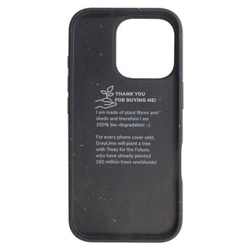 iPhone 16 Pro GreyLime Biologisk Nedbrydeligt Cover - Sort