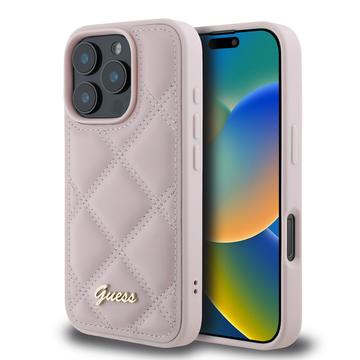 iPhone 16 Pro Guess Quiltat Cover - pink
