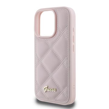 iPhone 16 Pro Guess Quiltat Cover - pink