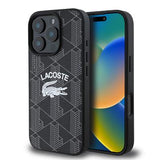 iPhone 16 Pro Lacoste Blend Monogram Cover - MagSafe-kompatibelt - Sort