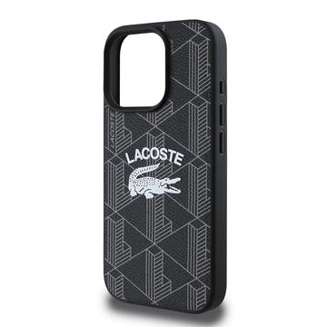 iPhone 16 Pro Lacoste Blend Monogram Cover - MagSafe-kompatibelt - Sort
