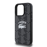 iPhone 16 Pro Lacoste Blend Monogram Cover - MagSafe-kompatibelt - Sort