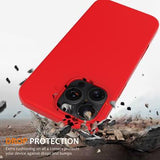 iPhone 16 Pro Liquid Silikone Cover - MagSafe Kompatibel - Rød