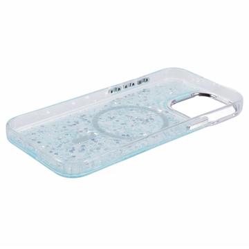 iPhone 16 Pro MagSafe-kompatibel Glitter Pailletter Epoxy Cover - Lysegrøn