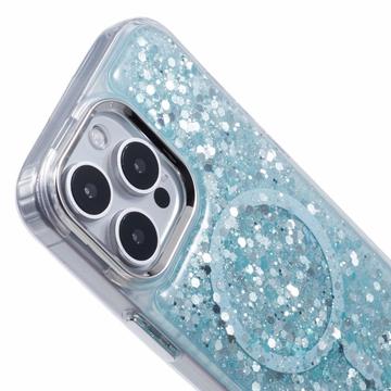 iPhone 16 Pro MagSafe-kompatibel Glitter Pailletter Epoxy Cover - Lysegrøn