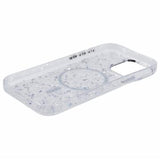 iPhone 16 Pro MagSafe-kompatibel Glitter Pailletter Epoxy Cover - Hvid