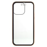 iPhone 16 Pro Magnetisk Cover med Hærdet Glas - Privatliv - Guld