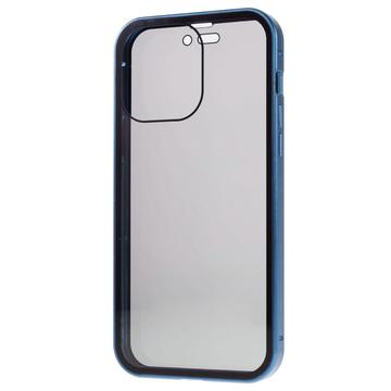 iPhone 16 Pro Magnetisk Cover med Hærdet Glas - Privatliv - Grøn