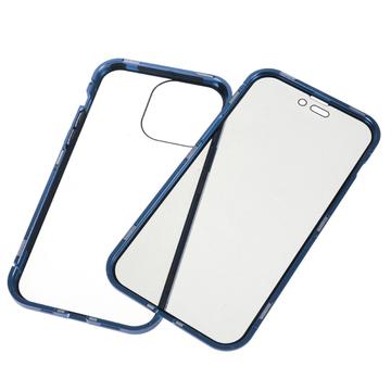 iPhone 16 Pro Magnetisk Cover med Hærdet Glas - Privatliv - Grøn