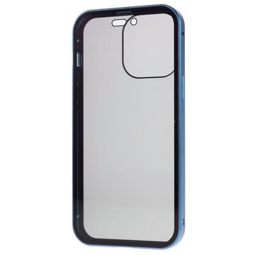iPhone 16 Pro Magnetisk Cover med Hærdet Glas - Privatliv - Sølv
