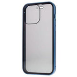 iPhone 16 Pro Magnetisk Cover med Hærdet Glas - Privatliv - Sølv