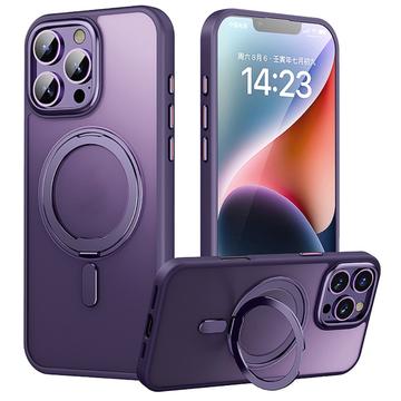iPhone 16 Pro Magnetisk Stativ Hybrid Cover - Lilla