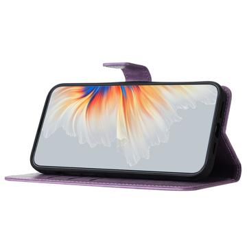 iPhone 16 Pro Mandala Series Etui med Pung - Lilla
