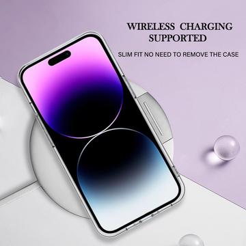 iPhone 16 Pro Marmormønster Galvaniseret IMD TPU Cover - Blå
