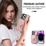 iPhone 16 Pro Max Alt-i-et cover med pung og rem - Rødguld