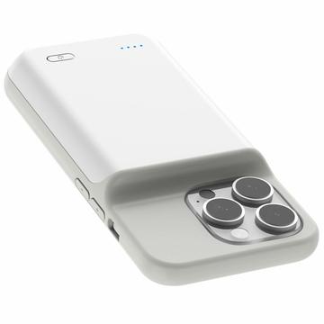 iPhone 16 Pro Max Backup Battericover - 7000mAh - Hvid
