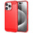 iPhone 16 Pro Max Børstet TPU Cover - Karbonfiber - Rød