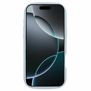 iPhone 16 Pro Max Candy Color Wavy TPU Cover - babyblå