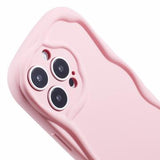 iPhone 16 Pro Max Candy Color Wavy TPU Cover - Pink