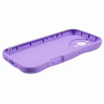 iPhone 16 Pro Max Candy Color Wavy TPU Cover - Lilla