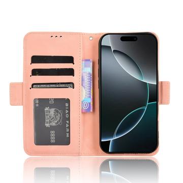 iPhone 16 Pro Max Kortholder Pung Etui - pink