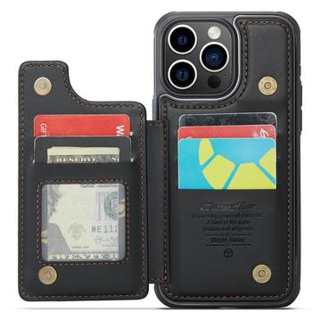 iPhone 16 Pro Max Caseme C22-etui RFID-kortpung - Sort