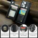iPhone 16 Pro Max Caseme C22-etui RFID-kortpung - Sort