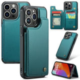 iPhone 16 Pro Max Caseme C22-etui RFID-kortpung - grøn