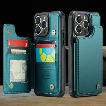 iPhone 16 Pro Max Caseme C22-etui RFID-kortpung - grøn