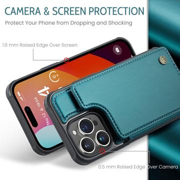 iPhone 16 Pro Max Caseme C22-etui RFID-kortpung - grøn
