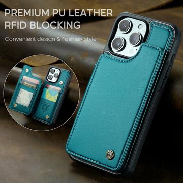 iPhone 16 Pro Max Caseme C22-etui RFID-kortpung - grøn