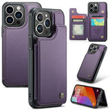 iPhone 16 Pro Max Caseme C22-etui RFID-kortpung - lilla