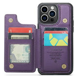iPhone 16 Pro Max Caseme C22-etui RFID-kortpung - lilla
