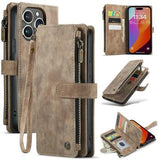 iPhone 16 Pro Max Caseme C30 Multifunktionel Pung - Brun