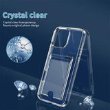 iPhone 16 Pro Max Gennemsigtigt Cover med Kortholder