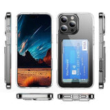 iPhone 16 Pro Max Gennemsigtigt Cover med Kortholder