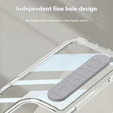 iPhone 16 Pro Max Klar Cover med Silikonehåndrem - grå