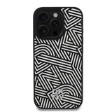 iPhone 16 Pro Max DKNY Crosswalk Mønster Cover - MagSafe-kompatibel - Elfenben / Sort