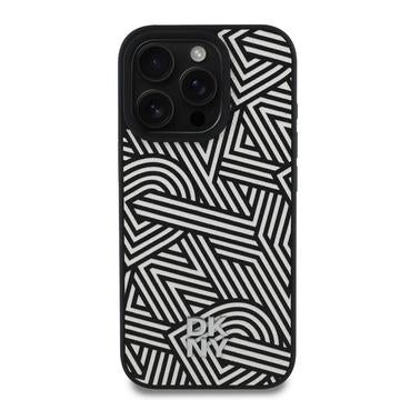 iPhone 16 Pro Max DKNY Crosswalk Mønster Cover - MagSafe-kompatibel - Elfenben / Sort