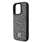 iPhone 16 Pro Max DKNY Crosswalk Mønster Cover - MagSafe-kompatibel - Elfenben / Sort