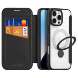iPhone 16 Pro Max Dux Ducis Skin X Pro Magnetisk Flip Cover - Sort