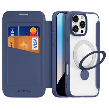 iPhone 16 Pro Max Dux Ducis Skin X Pro Magnetisk Flip Cover - Blå