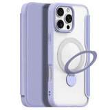 iPhone 16 Pro Max Dux Ducis Skin X Pro Magnetisk Flip Cover - Lilla