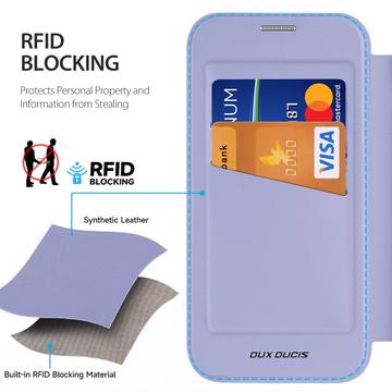 iPhone 16 Pro Max Dux Ducis Skin X Pro Magnetisk Flip Cover - Lilla