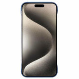 iPhone 16 Pro Max Plastik Cover Uden Sider - Blå