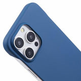iPhone 16 Pro Max Plastik Cover Uden Sider - Blå