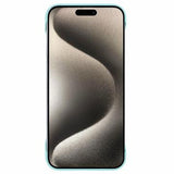 iPhone 16 Pro Max Plastik Cover Uden Sider - Lyse Cyan
