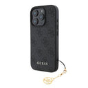 iPhone 16 Pro Max Guess 4G Charms Collection Hybrid Cover - Grå